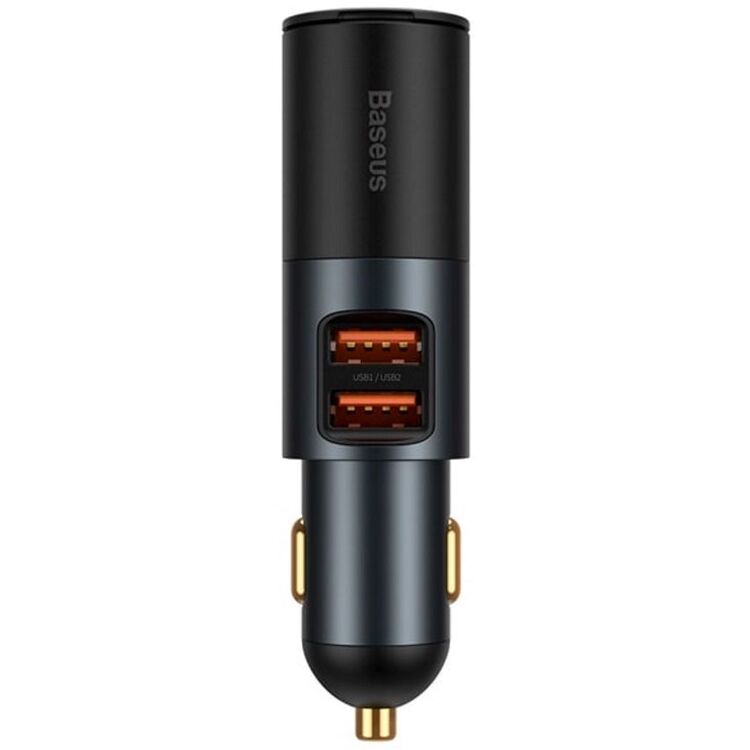 Автомобильное зарядное устройство Baseus Share Together Fast Charge with Cigarette Lighter Expansion (Black)