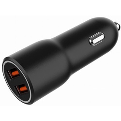 Incarcator auto Gembird TA-UC-A2QC36-CAR-01 (Black) Thumb