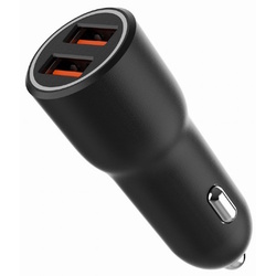 Incarcator auto Gembird TA-UC-A2QC36-CAR-01 (Black) Thumb