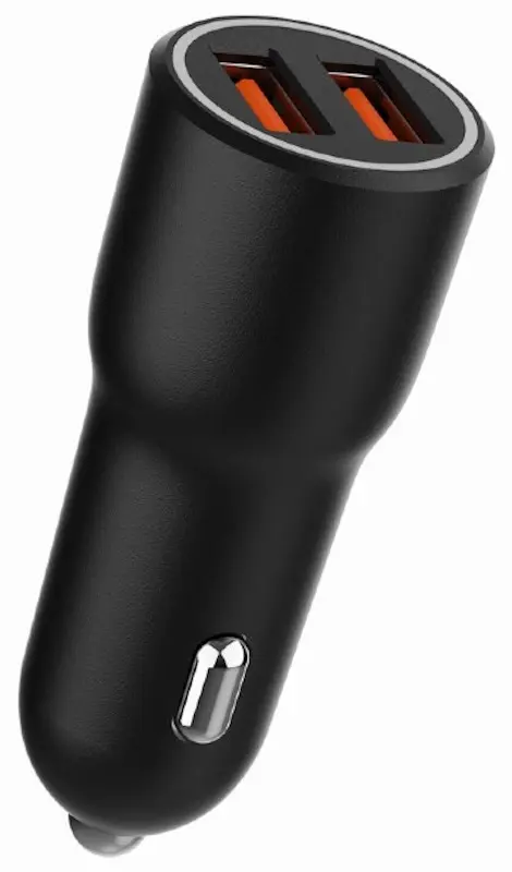 Incarcator auto Gembird TA-UC-A2QC36-CAR-01 (Black)