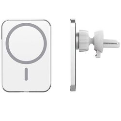 Автомобильное зарядное устройство Hoco Car Magnetic (White) Thumb