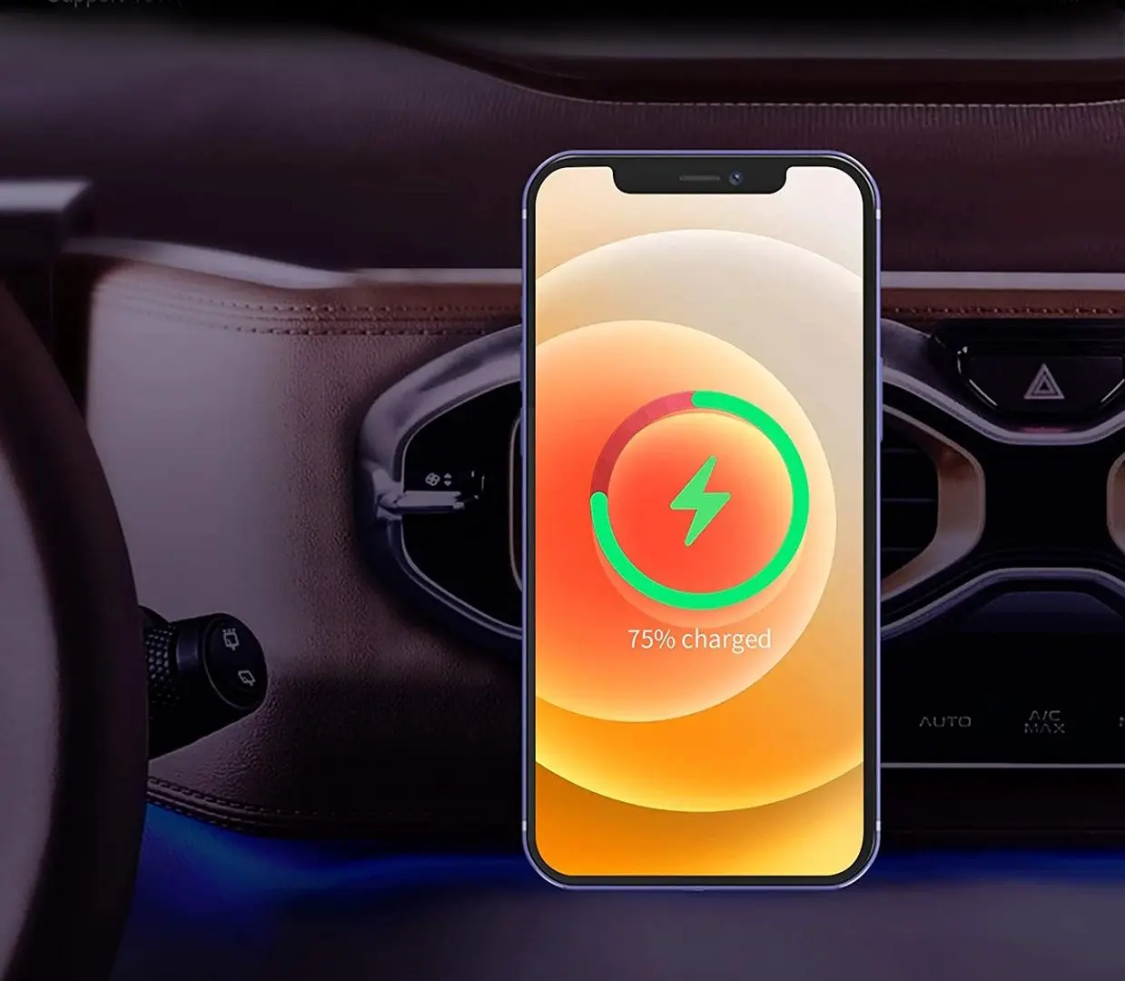 Автомобильное зарядное устройство Hoco Car Magnetic (White)