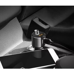 Incarcator auto Hoco E19 (Metal Grey) Thumb