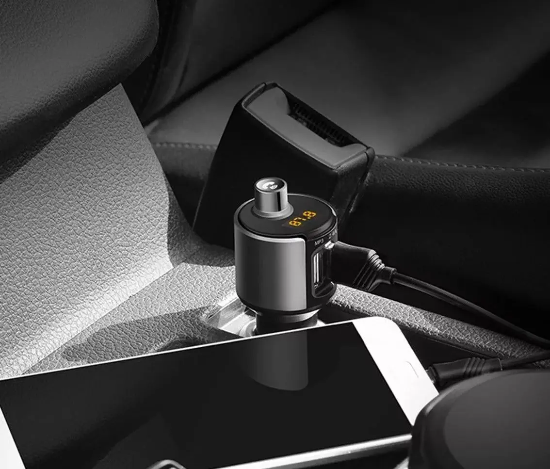 Incarcator auto Hoco E19 (Metal Grey)