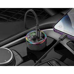 Incarcator auto Hoco E82 Guerrero (Black) Thumb