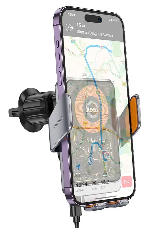 Автомобильное зарядное устройство Hoco HW7 (Black)