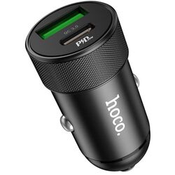 Incarcator auto Hoco Z32B Speed up PD20W+QC3.0 (Black) Thumb