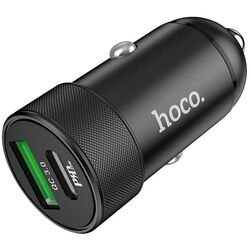 Incarcator auto Hoco Z32B Speed up PD20W+QC3.0 (Black)