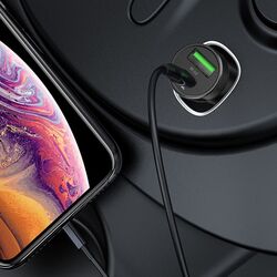 Incarcator auto Hoco Z32B Speed up PD20W+QC3.0 (Black) Thumb