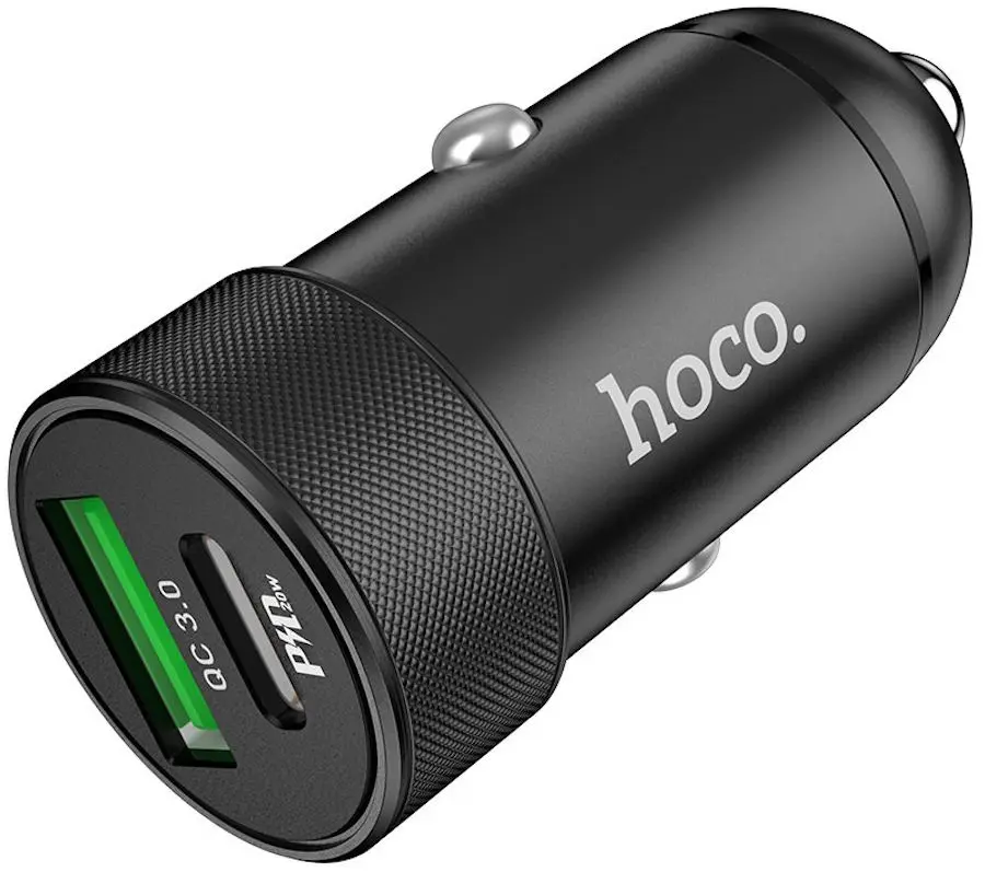 Incarcator auto Hoco Z32B Speed up PD20W+QC3.0 (Black)