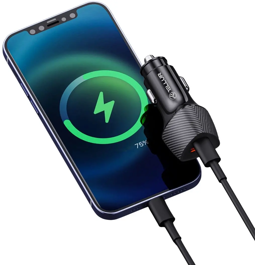 Încărcător auto Tellur FCC10 (Black)
