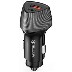 Încărcător auto Tellur FCC10 (Black)