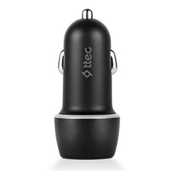 Incarcator auto Ttec SmartCharger Duo + Lightning + Type-C (Black) Thumb