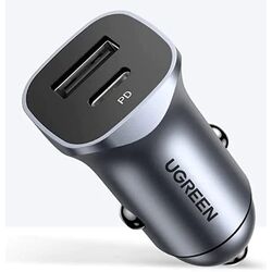 Incarcator auto Ugreen 24W USB-C Car Charger with PD & QC 3.0 (Space Grey) Thumb