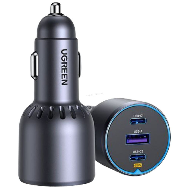 Автомобильное зарядное устройство Ugreen 35024 75W (Grey)