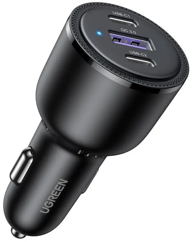 Автомобильное зарядное устройство Ugreen CD239 (Black) - 2