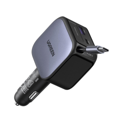 Incarcator auto Ugreen Nexode 55212B (Space Grey) Thumb