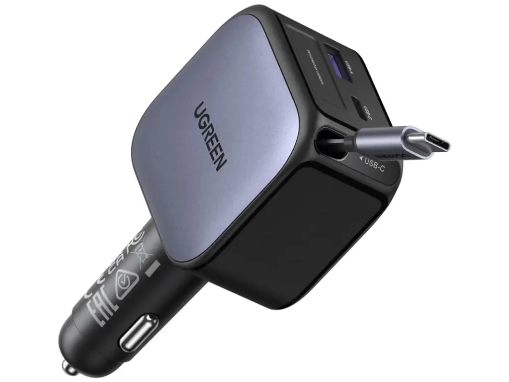 Incarcator auto Ugreen Nexode 55212B (Space Grey)