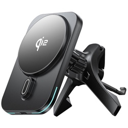 Автомобильное зарядное устройство Wiwu Qi2.0 CH-323 (Black) Thumb