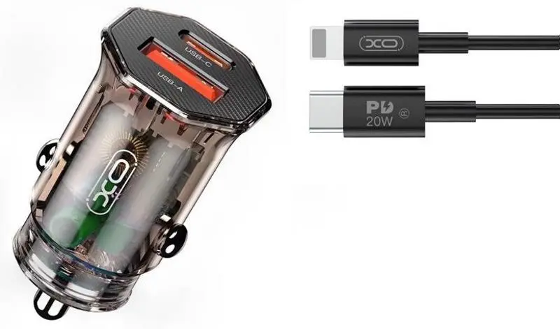 Incarcator auto XO CC50 20W QC3.0 (Brown)