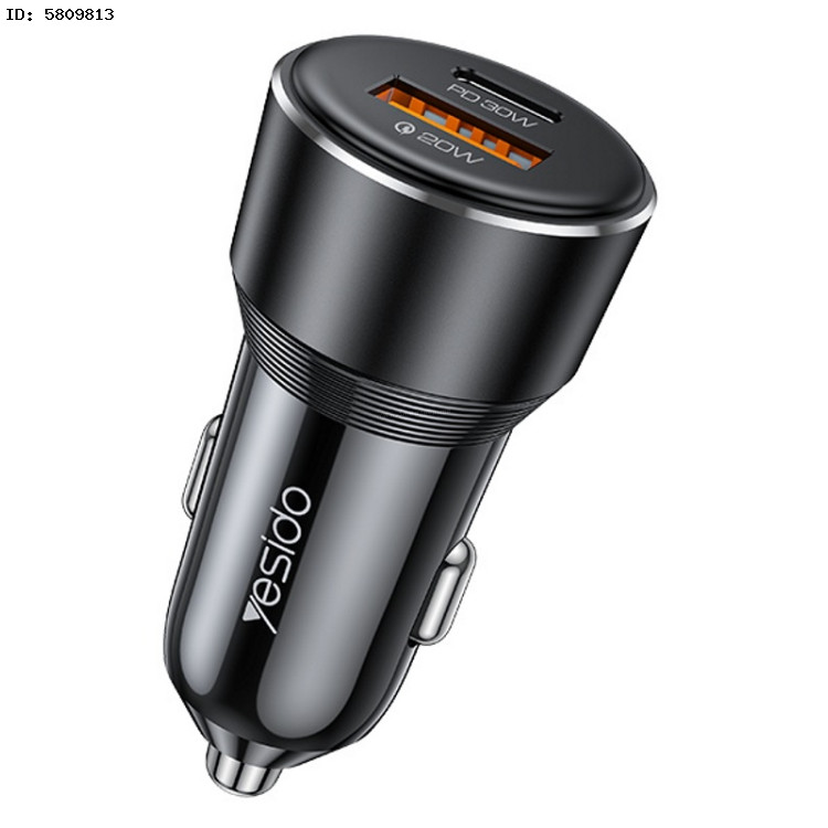 Автомобильное зарядное устройство Yesido Y64 (Black)