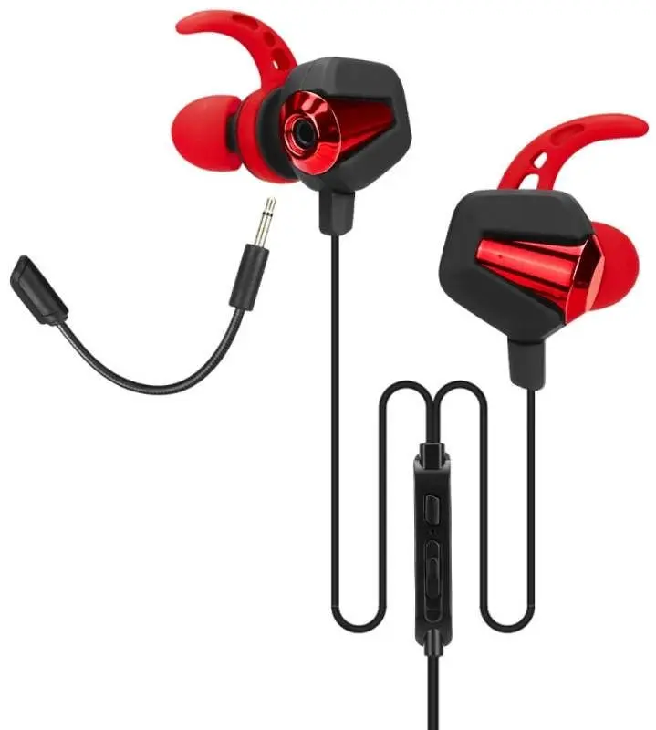 Casti Marvo Earbuds GP-002 (Black/Red)