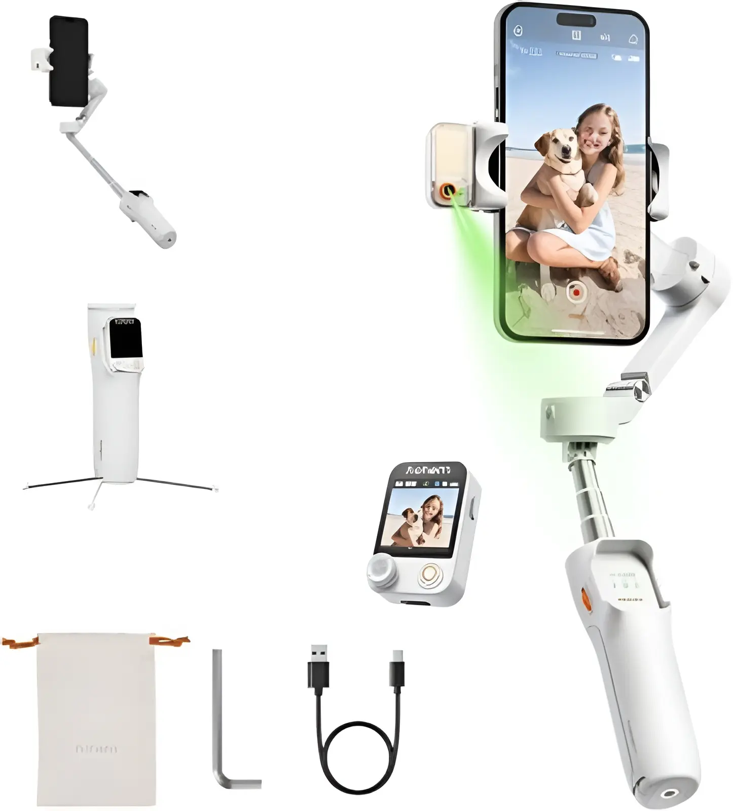 Selfie Stick Hohem iSteady V3 (White) - 2