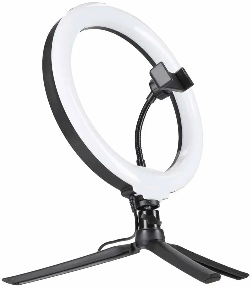 Штатив с кольцевой лампой Ikonka KX2769 (Black) - 2