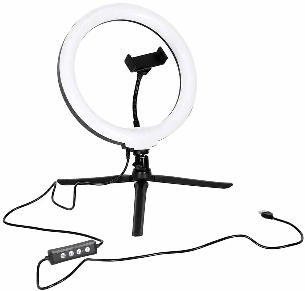 Штатив с кольцевой лампой Ikonka KX2769 (Black) - 4