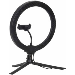 Штатив с кольцевой лампой Ikonka KX2769 (Black) Thumb