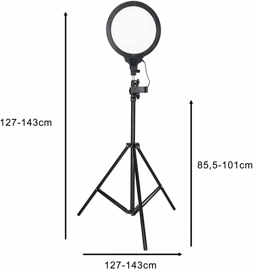Штатив с лампой Ikonka KX2770 (Black) - 12