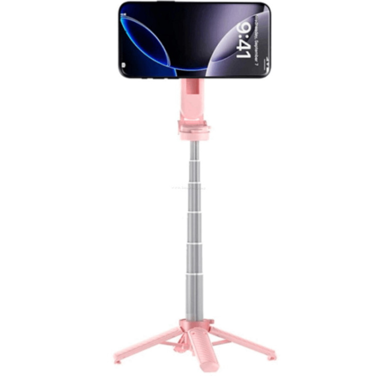 Монопод для селфи XO SS29 Pro 4 in 1 (Pink)