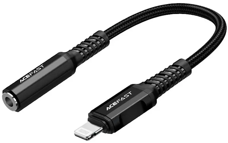 Cablu Lightning to 3.5mm Acefast C1-05 0.18m (Black)