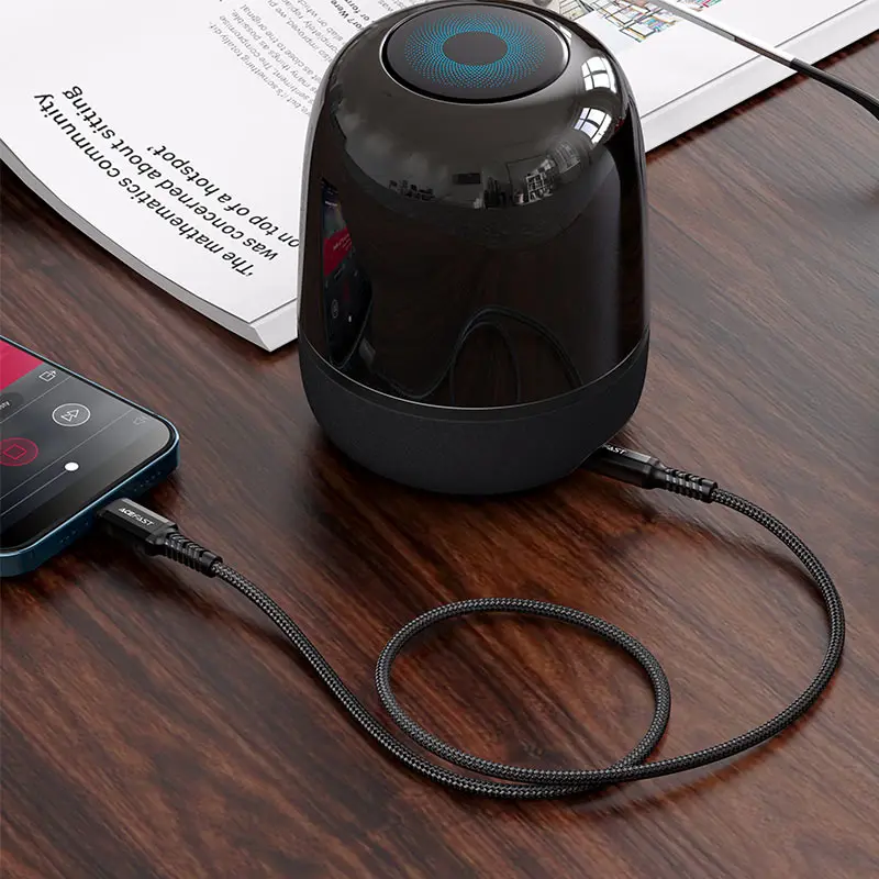 Cablu Lightning to 3.5mm Acefast C1-06 1.2m (Black)