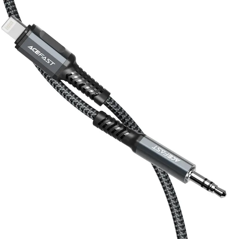Cablu Lightning to 3.5mm Acefast C1-06 1.2m (Space Grey)