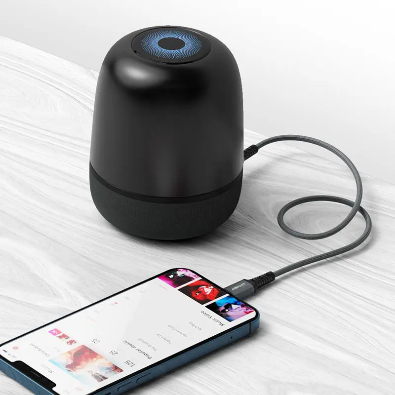 Cablu Lightning to 3.5mm Acefast C1-06 1.2m (Space Grey)