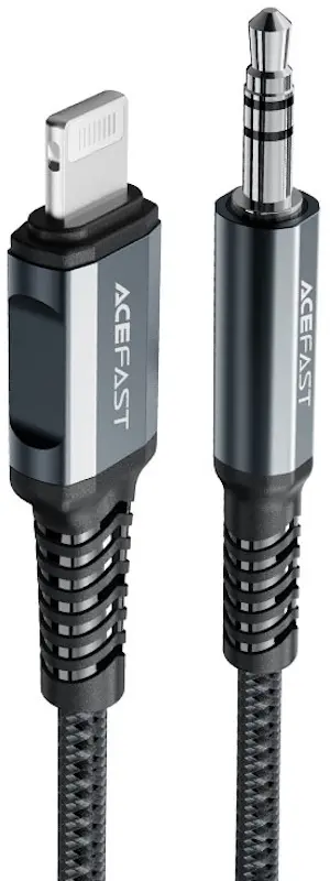 Cablu Lightning to 3.5mm Acefast C1-06 1.2m (Space Grey)