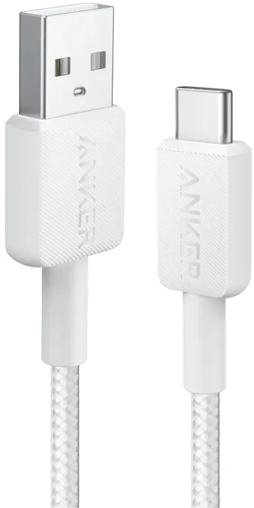 Cablu USB-A to Type-C Anker 322 1.8m (White)