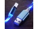 Кабель USB 3в1 Aptel KK21S LED (Blue)