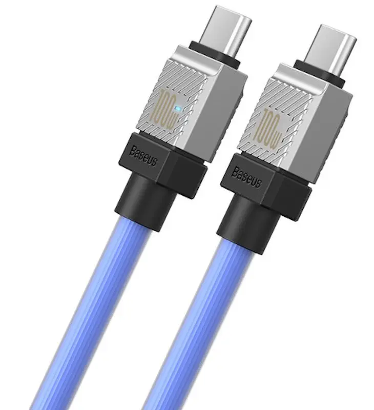 Кабель Baseus CoolPlay Type-C to Type-C 1m (Blue)