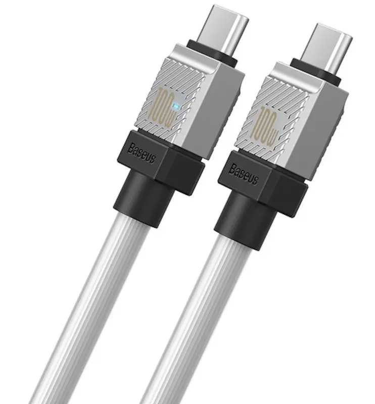 Cablu Baseus CoolPlay Type-C to Type-C 1m (White) - 2