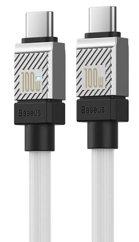 Cablu Baseus CoolPlay Type-C to Type-C 1m (White) - 3