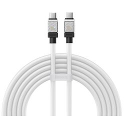 Cablu Baseus CoolPlay Type-C to Type-C 1m (White)