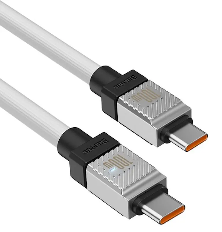 Cablu Baseus CoolPlay Type-C to Type-C 1m (White) - 4