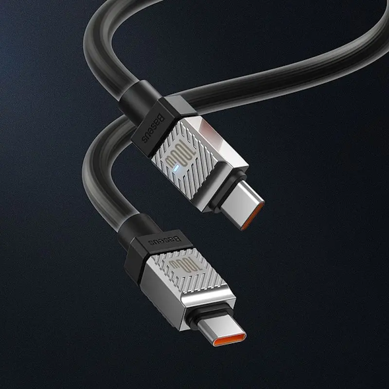 Cablu Baseus CoolPlay Type-C to Type-C 2m (Black) - 7