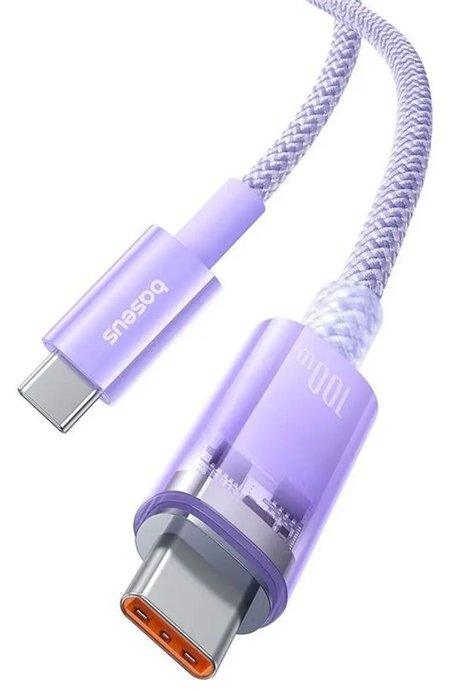 Кабель Baseus Explorer Type-C to Type-C 2m (Nebula Purple)