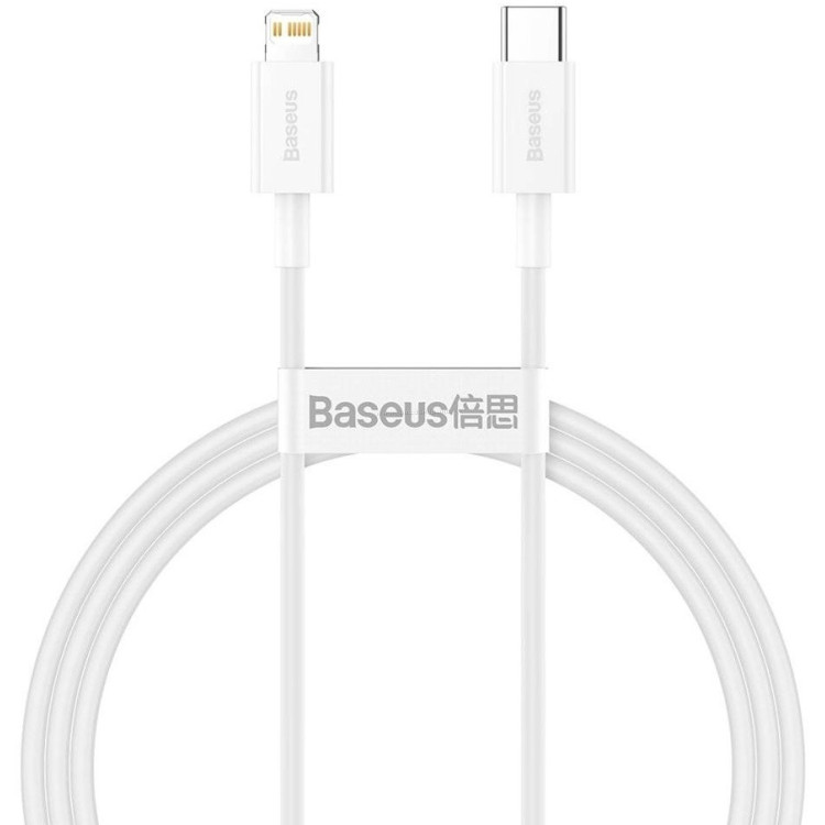 Кабель Type-C to Lightning Baseus Superior CATLYS-A02 1м (White)