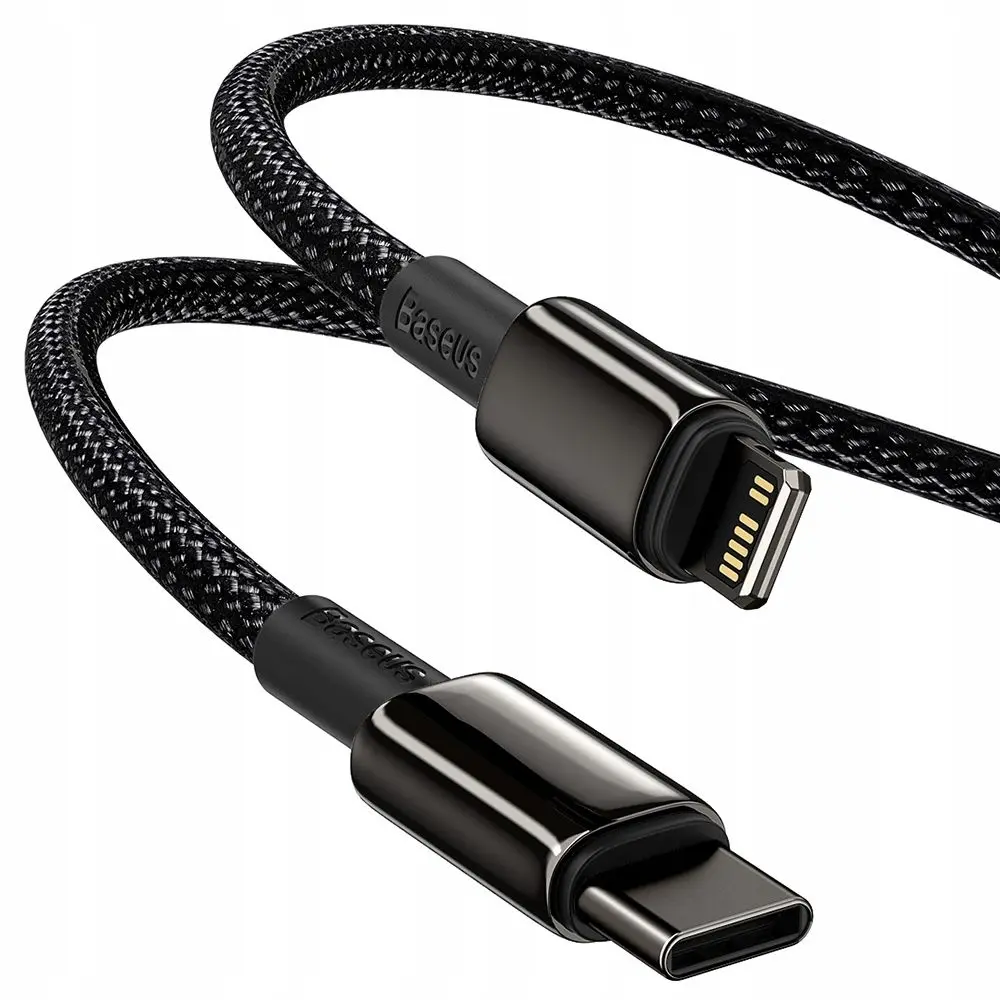 Cablu Type-C to Lightning Baseus Tungsten Gold CATLWJ-01 1m (Black) - 5
