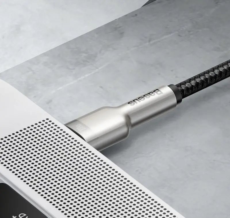 Cablu Type-C to Type-C Baseus Cafule Metal CATJK-C01 1m (Black)