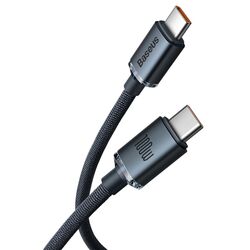 Кабель Type-C to Type-C Baseus Crystal Shine CAJY000601 1.2м (Black) Thumb